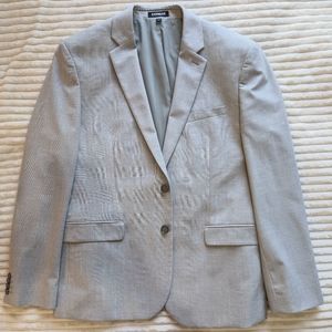 Express Slim Fit Light Gray Suit